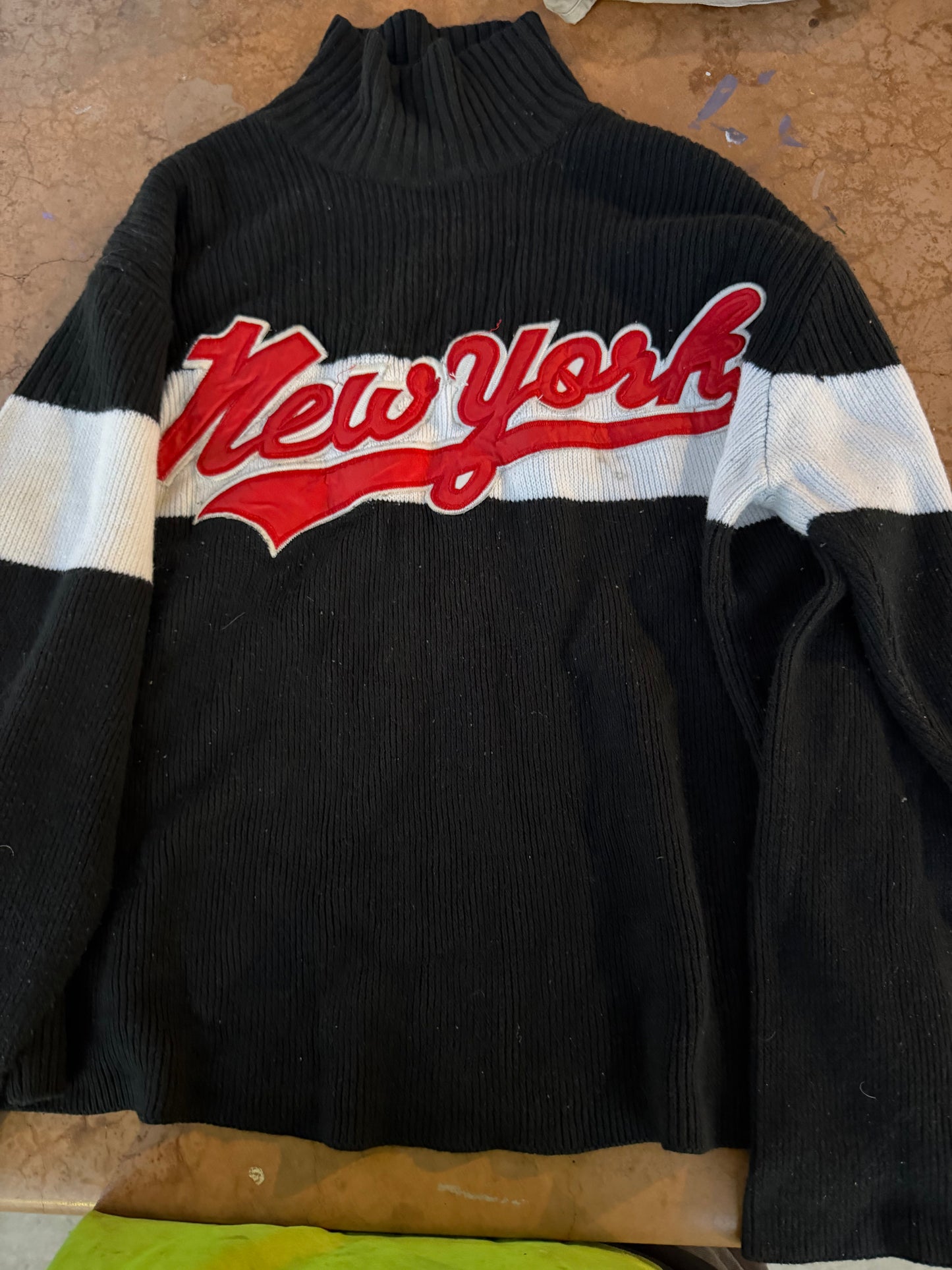 Jungle Sports JG Athletic Outdoors Sweater sleeve thick Acrylic with New York …