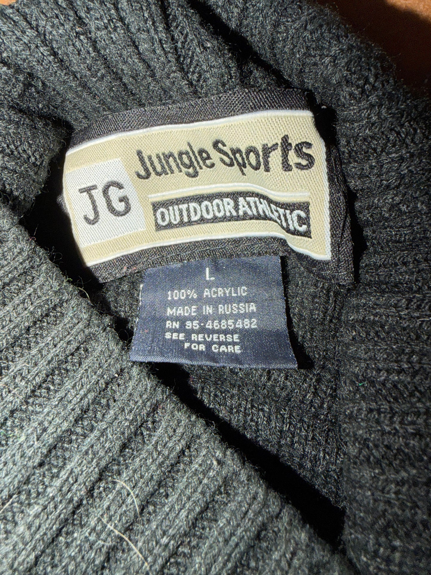 Jungle Sports JG Athletic Outdoors Sweater sleeve thick Acrylic with New York …