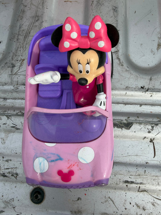 Mini Mouse Disney toy car used …