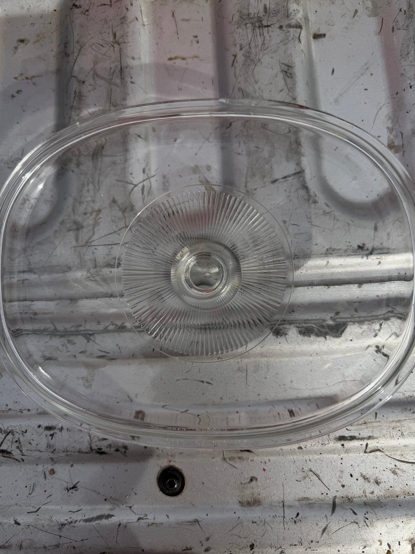 Glassware pot lid all tempered glass with handle oval 9 inches …