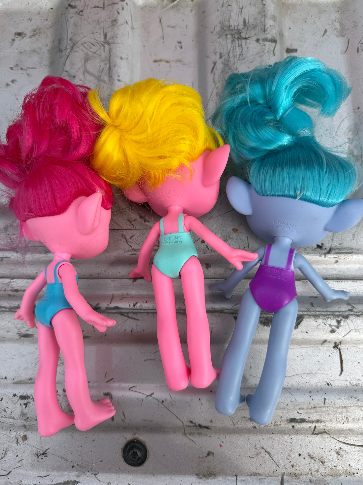 Play doll set 3each different colors used …