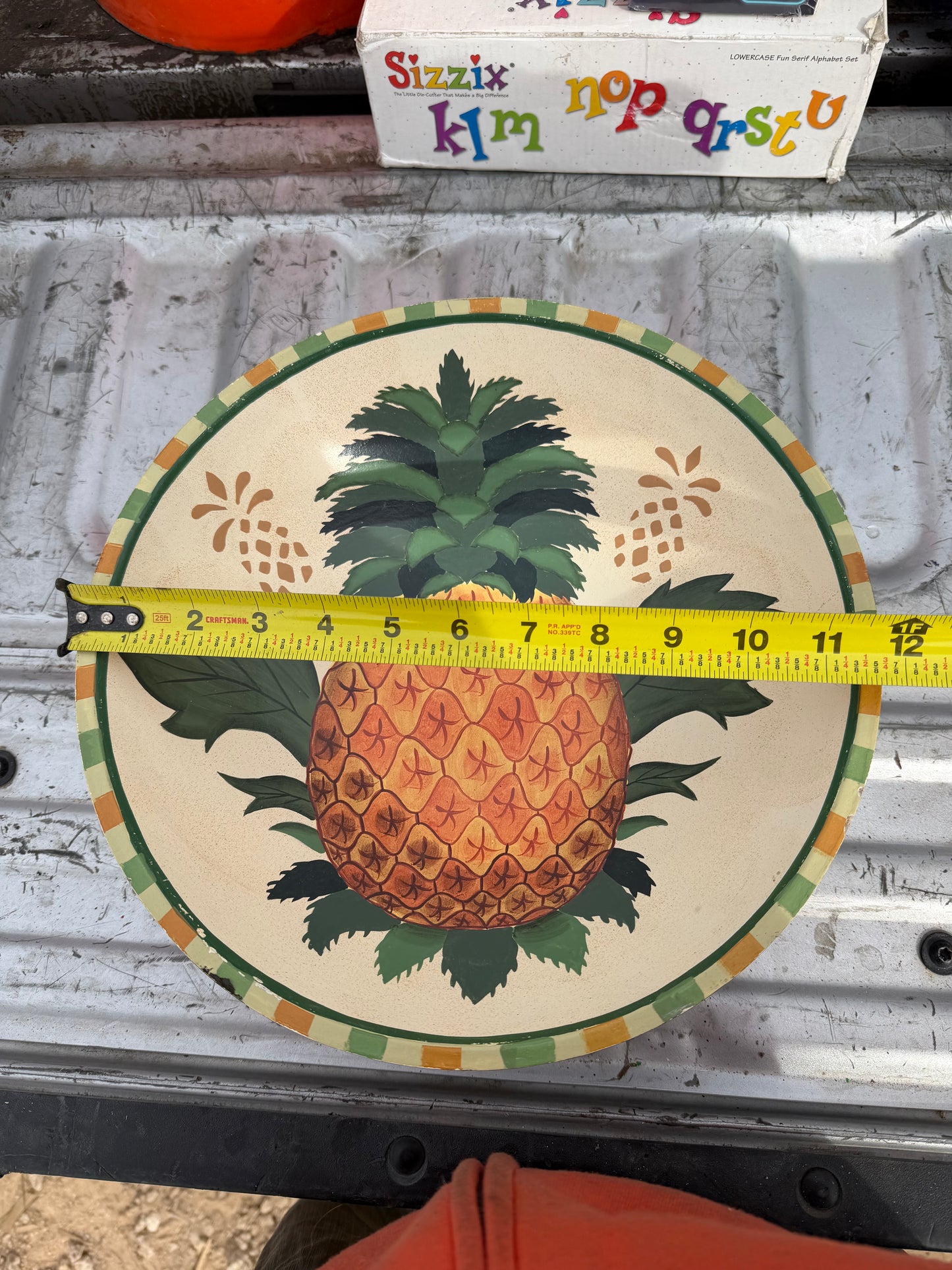 Pineapple wooden bowl new 12 inch around decorative bowl …