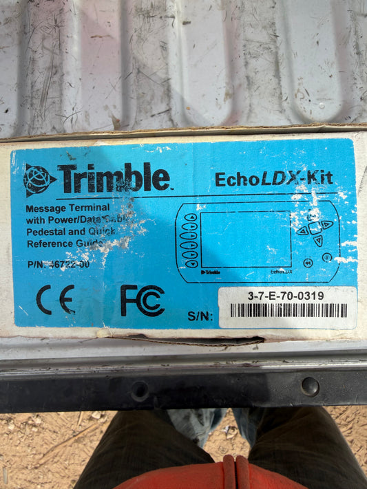 Trimble Echo kit LDX kit message terminal data storage and reference guide new …