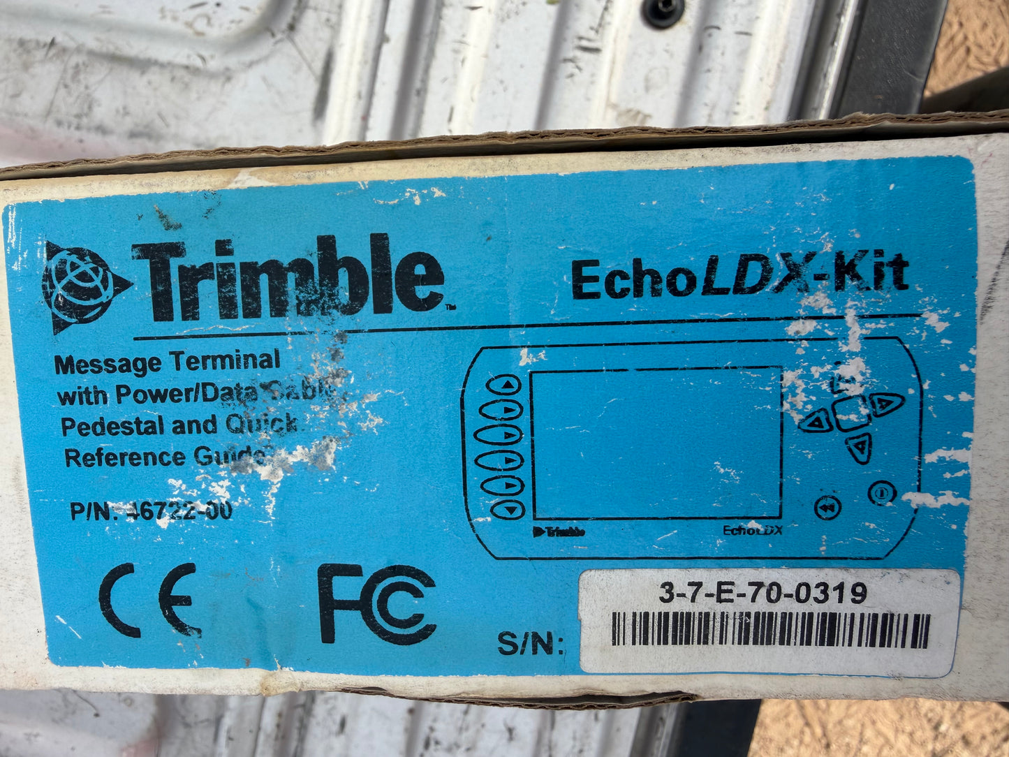 Trimble Echo kit LDX kit message terminal data storage and reference guide new …