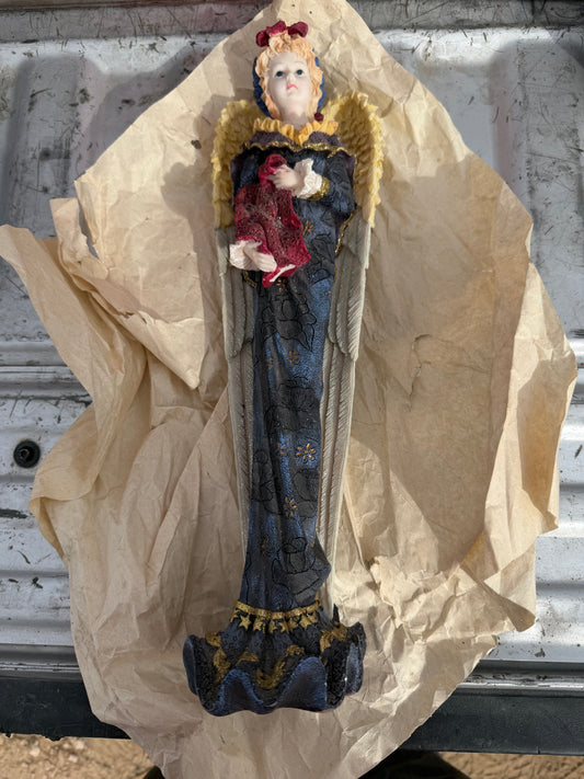 Angel statue. Tall 14 inch Christmas decoration for table…
