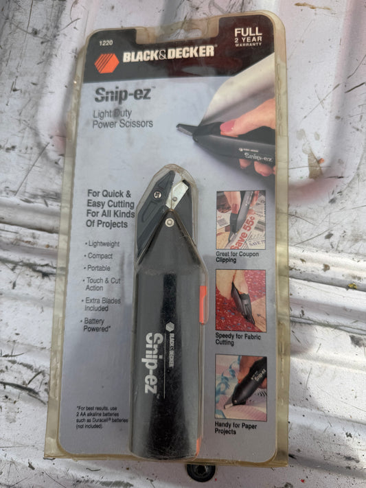 Black & Decker Snip Ez electric scissors new paper or light fabric…