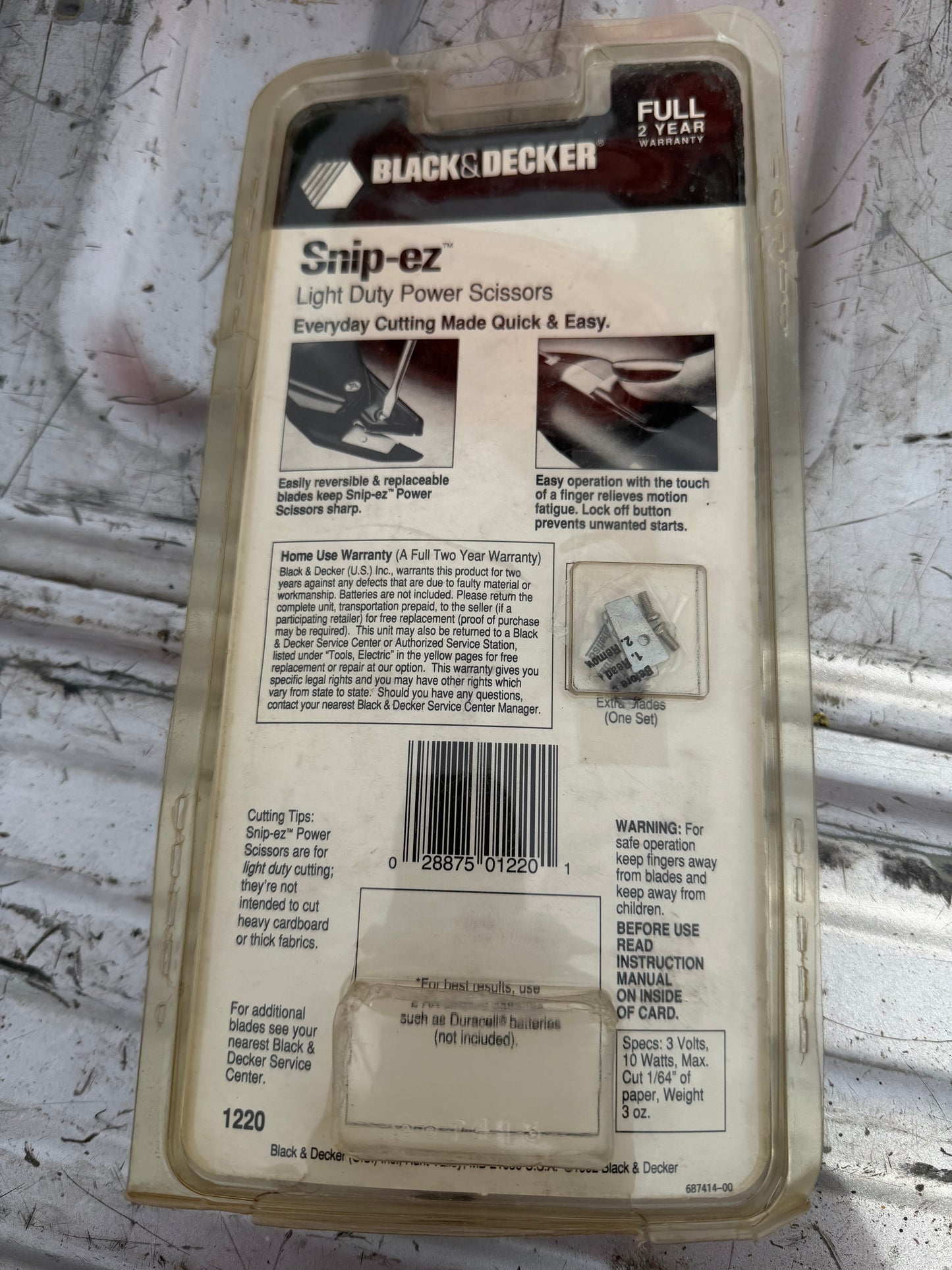 Black & Decker Snip Ez electric scissors new paper or light fabric…