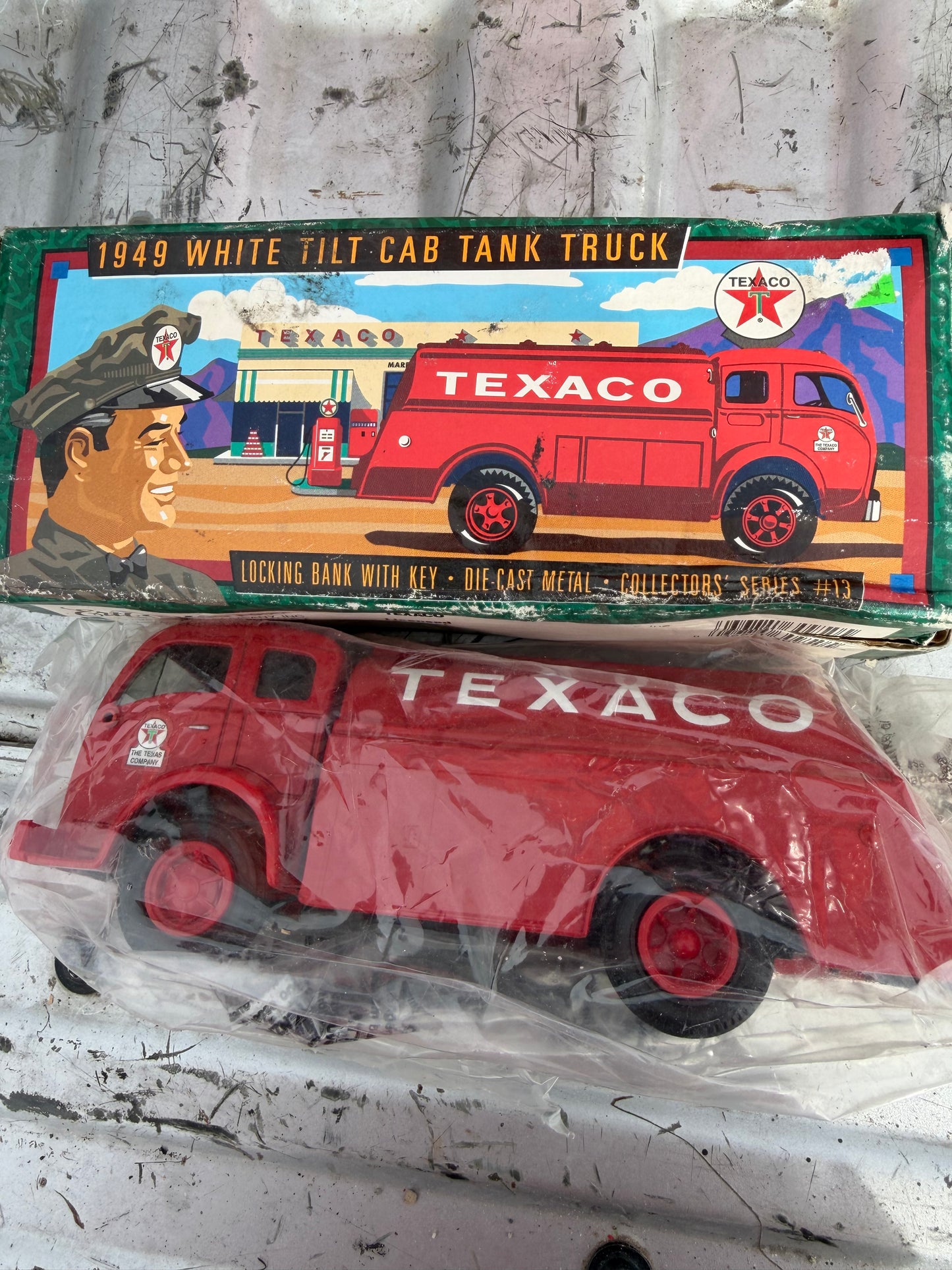 Texaco vintage toy truck bank oil truck new still …