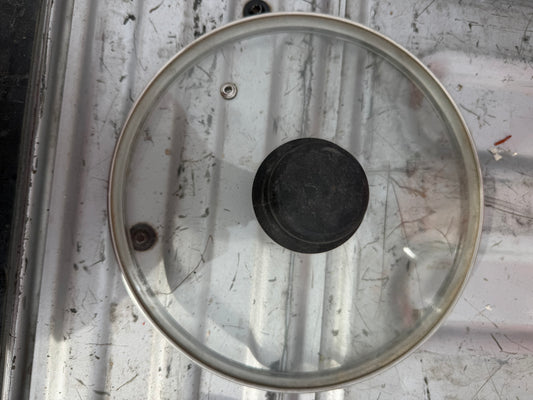 Glass pot lid with handle 8.5 inch around …