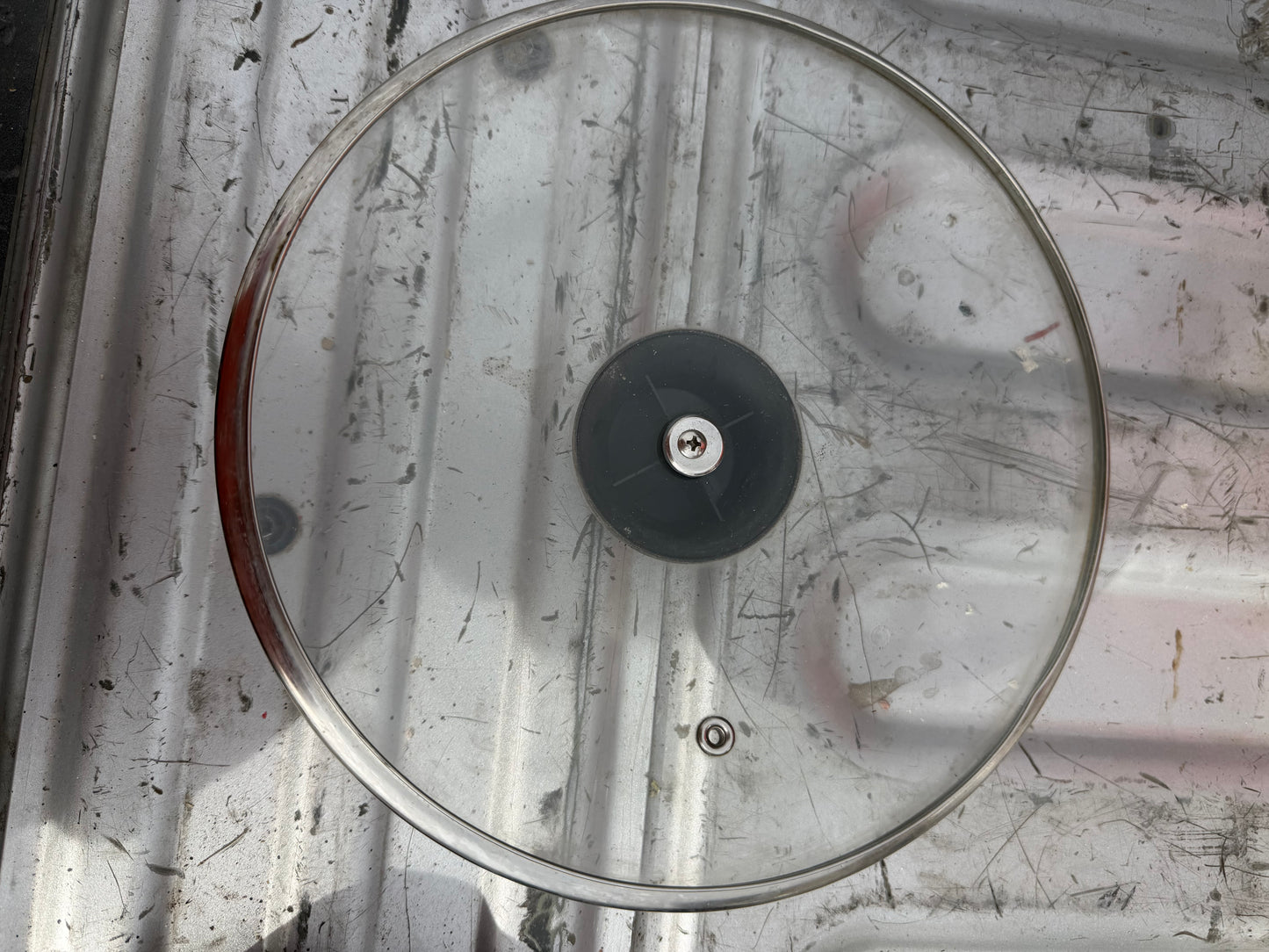 Glass pot lid with handle 8.5 inch around …