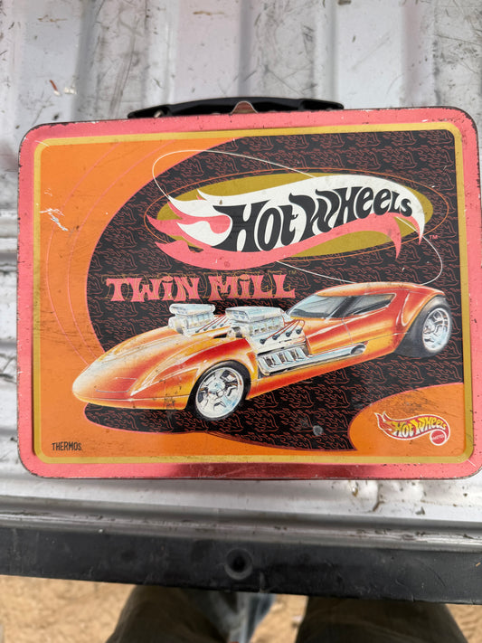 Hot Wheels Vintage school lunch box with thermos clean box …