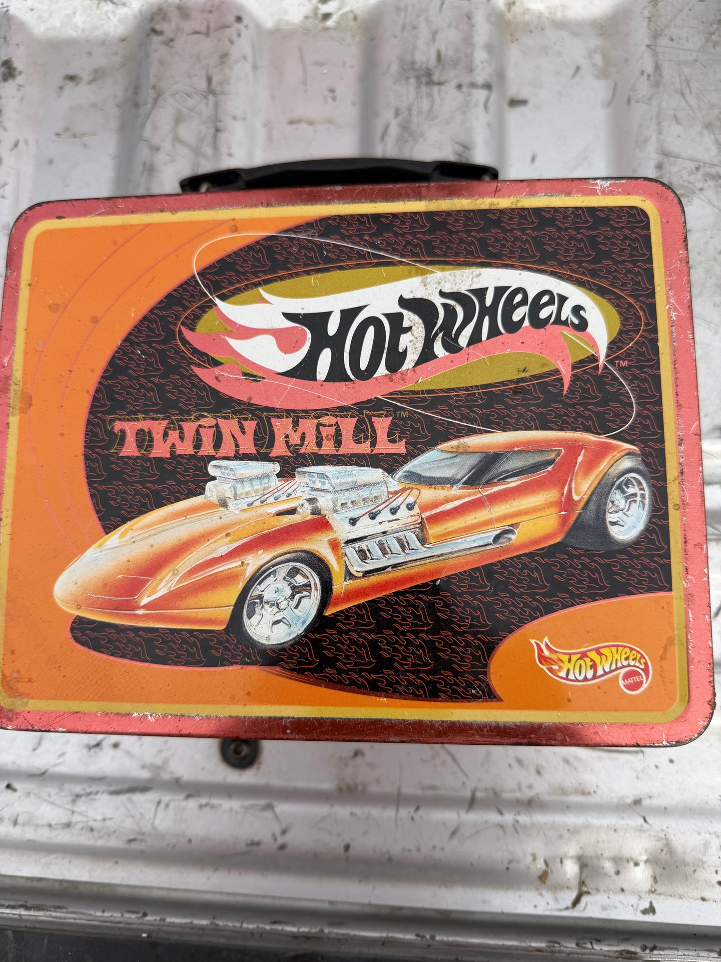 Hot Wheels Vintage school lunch box with thermos clean box …