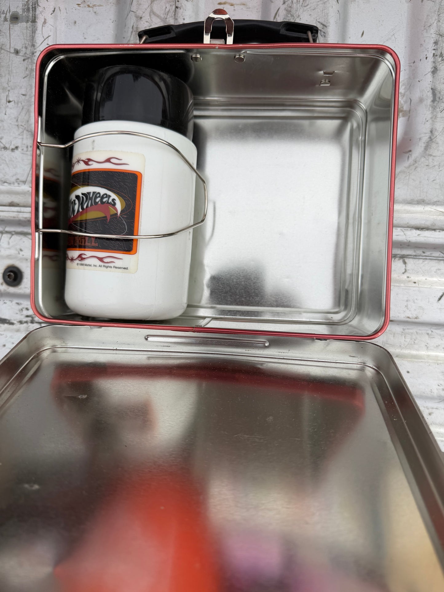 Hot Wheels Vintage school lunch box with thermos clean box …