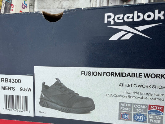 Reebok work shoes size 9.5Wide black color soft sole for standing new …