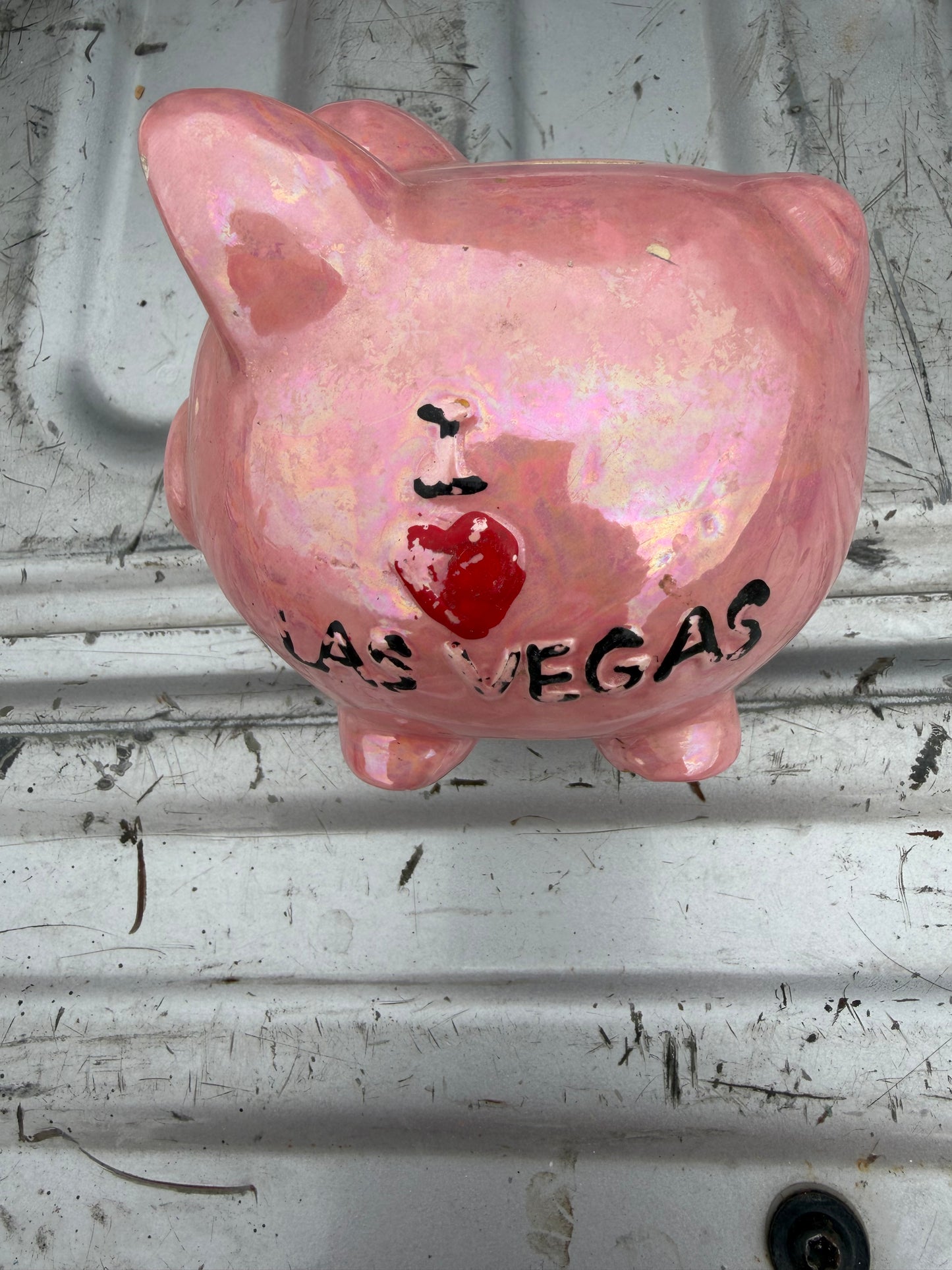 Las Vegas souvenire piggy bank pink pig new …