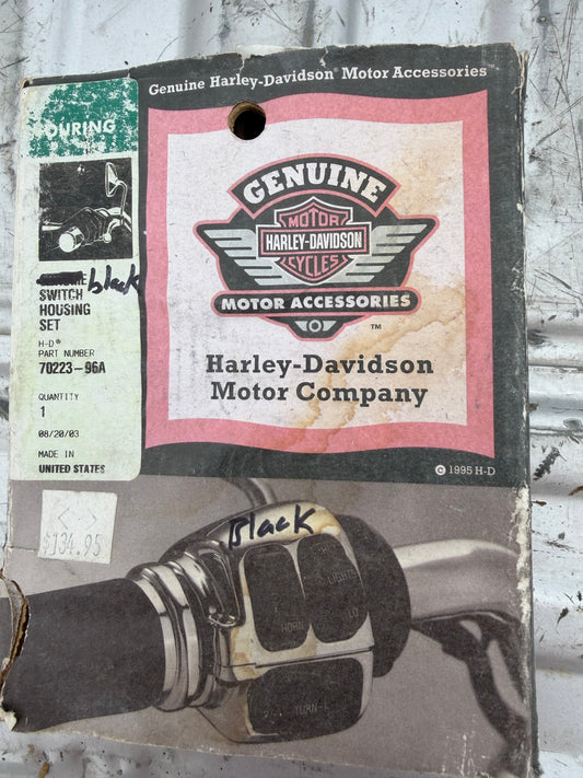 Harley Davidson handle bar switch housing set black color used …