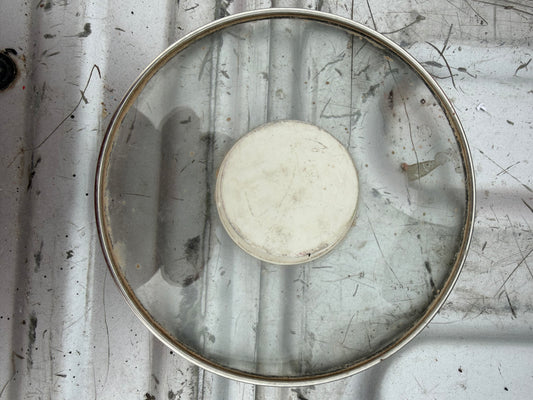 Glass pot lid round with handle 6 inch round …
