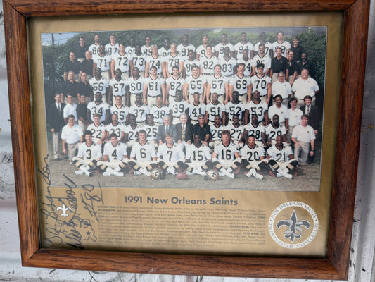 Sports picture New Orleans Saints signing number 80  10 inch long photo…