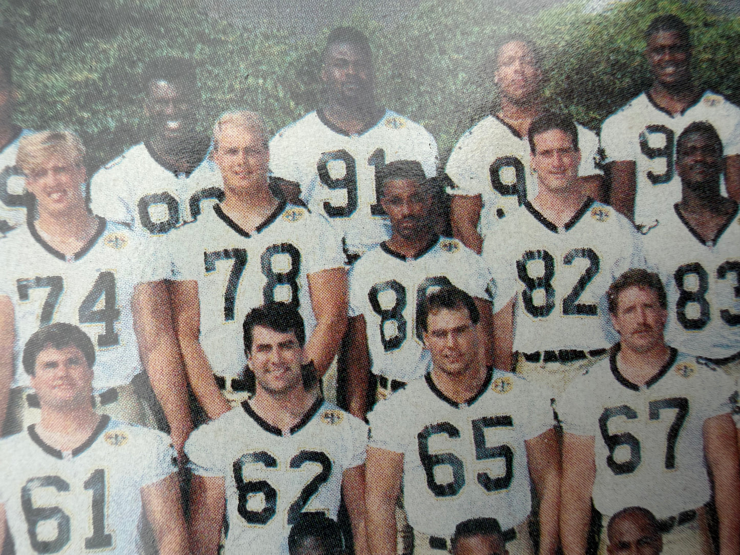 Sports picture New Orleans Saints signing number 80  10 inch long photo…