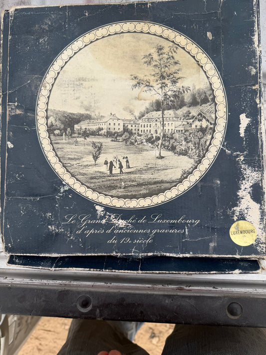Antique Art Plate Luxembourg city plate in 1835 still in box original …