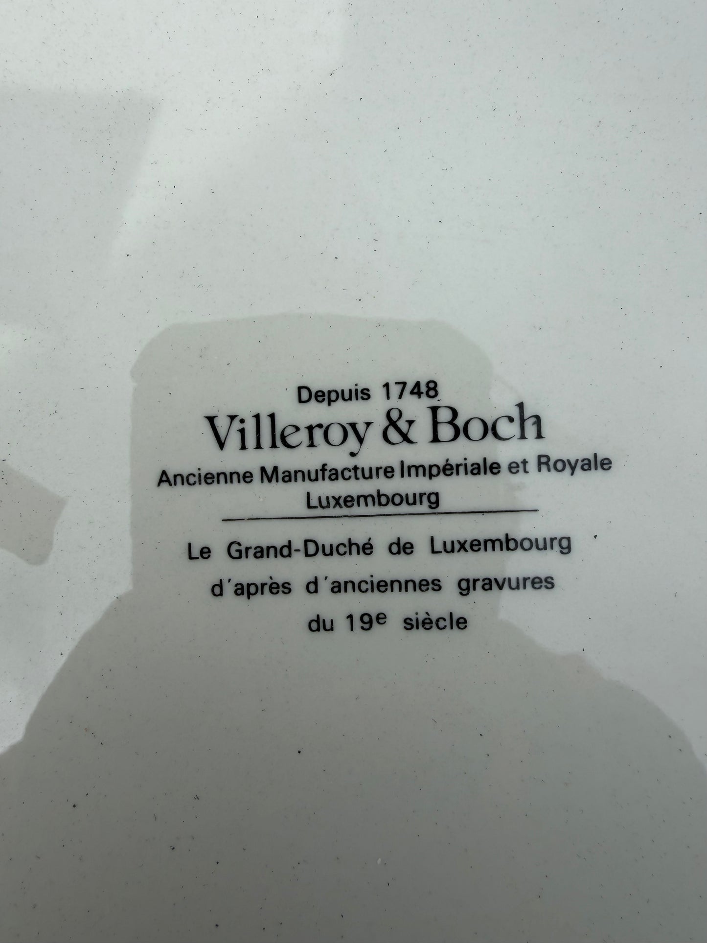 Antique Art Plate Luxembourg city plate in 1835 still in box original …