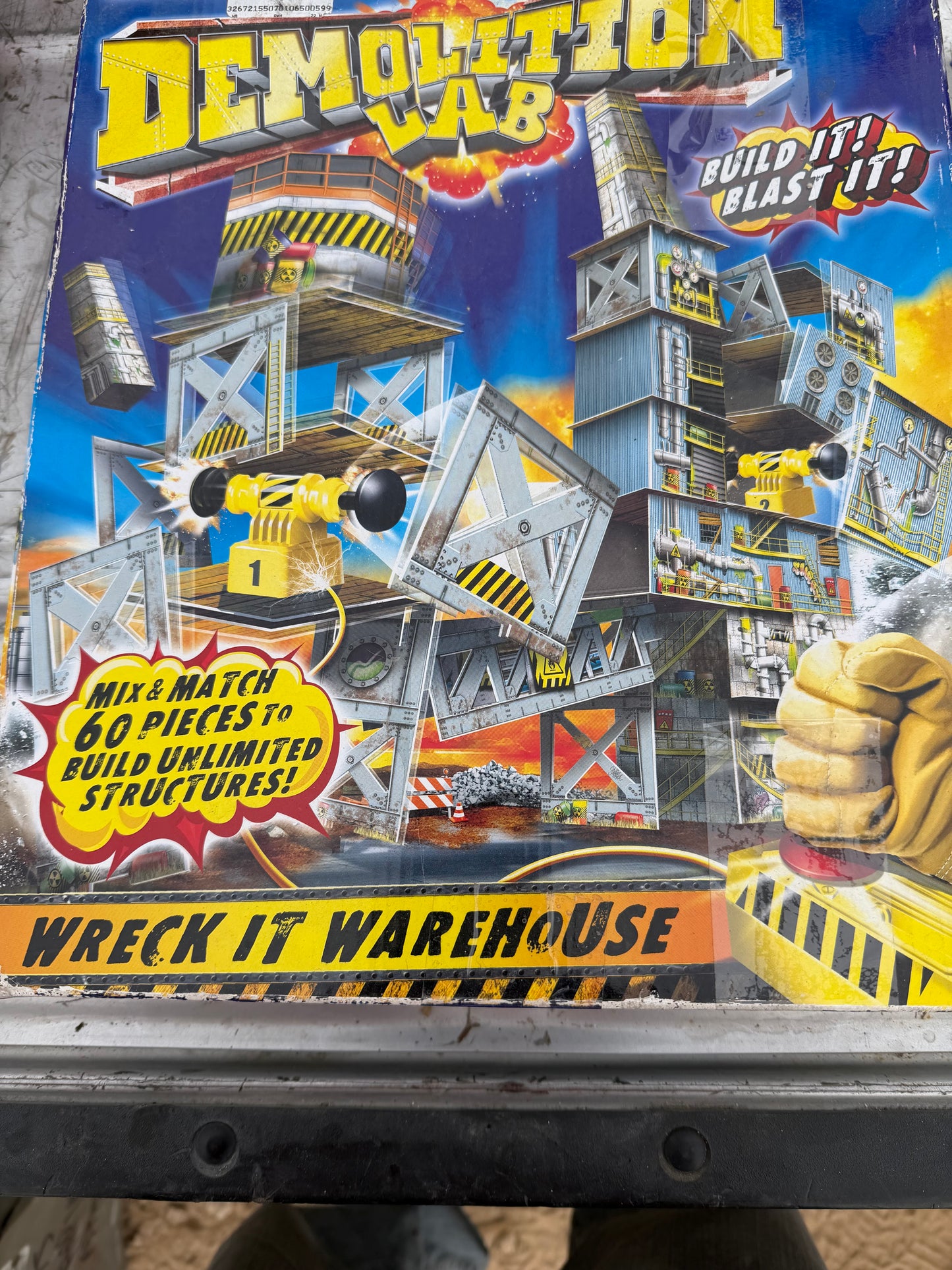 Demolition toys build it then demolish it. Used in box …