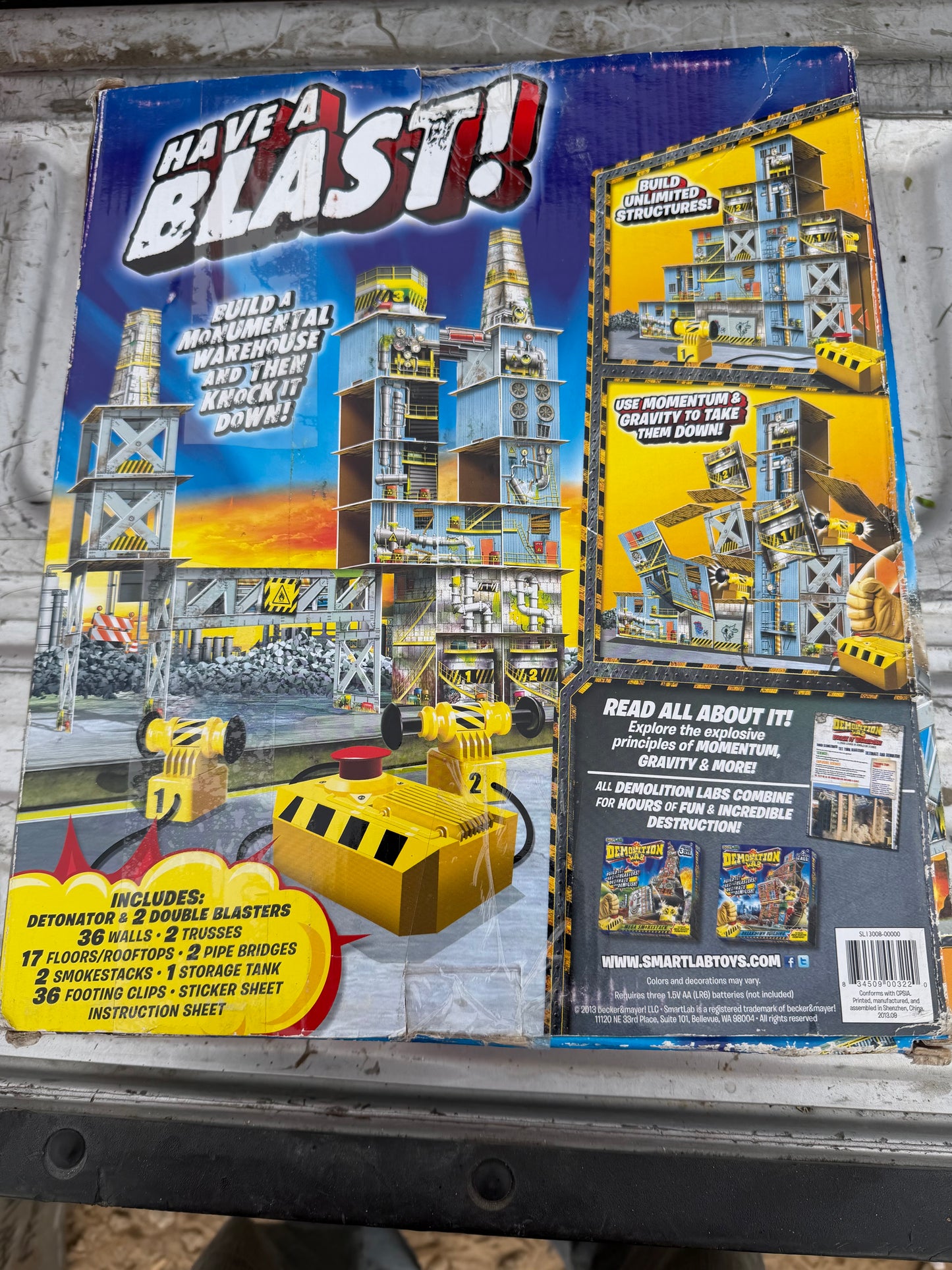 Demolition toys build it then demolish it. Used in box …