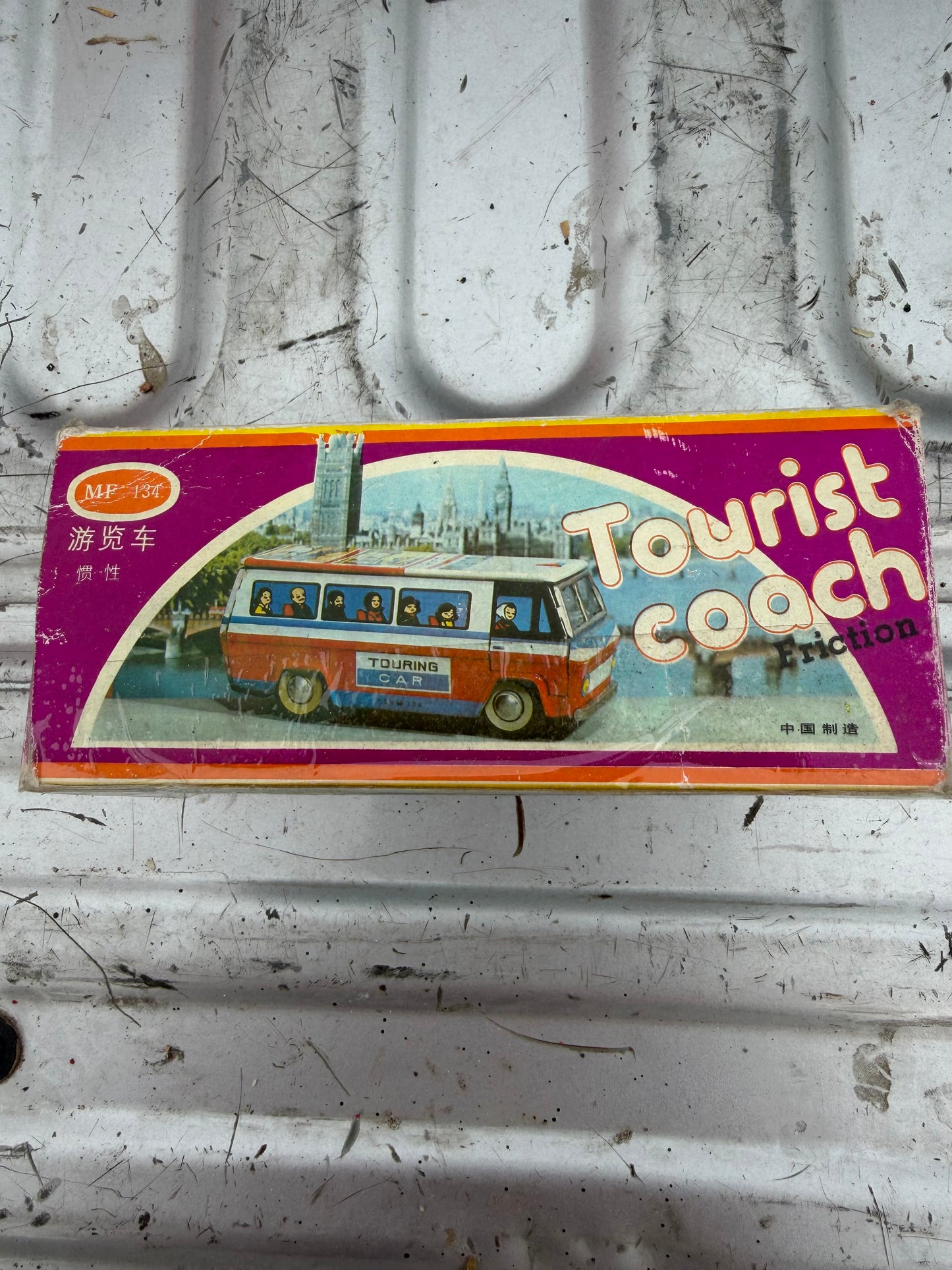 Tourist bus coach  Tin made in 1950’s still new in box …