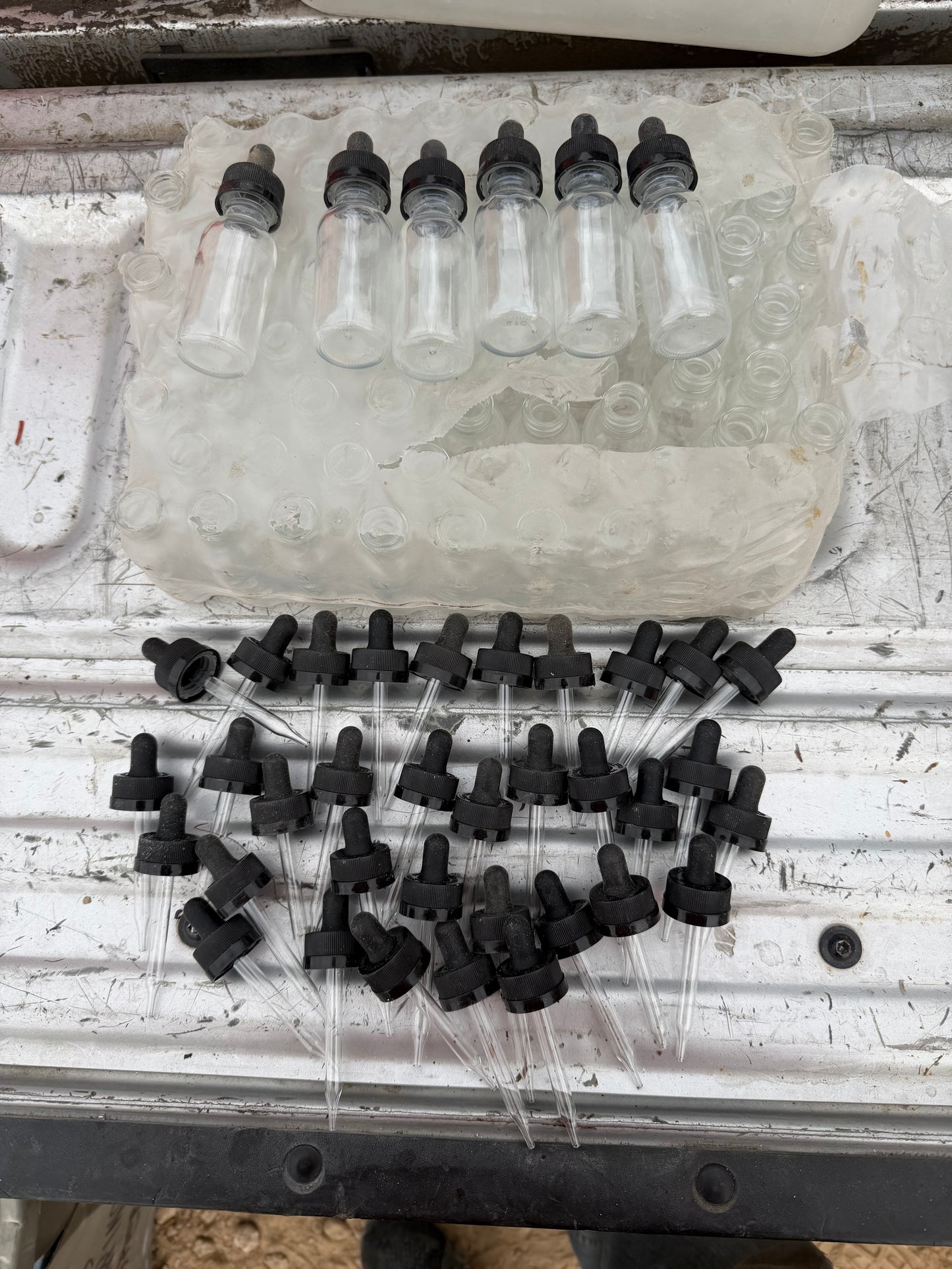 New eye drop empty glass bottles with droppers 50 each …