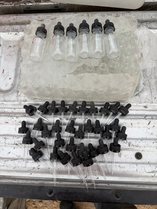 New eye drop empty glass bottles with droppers 50 each …