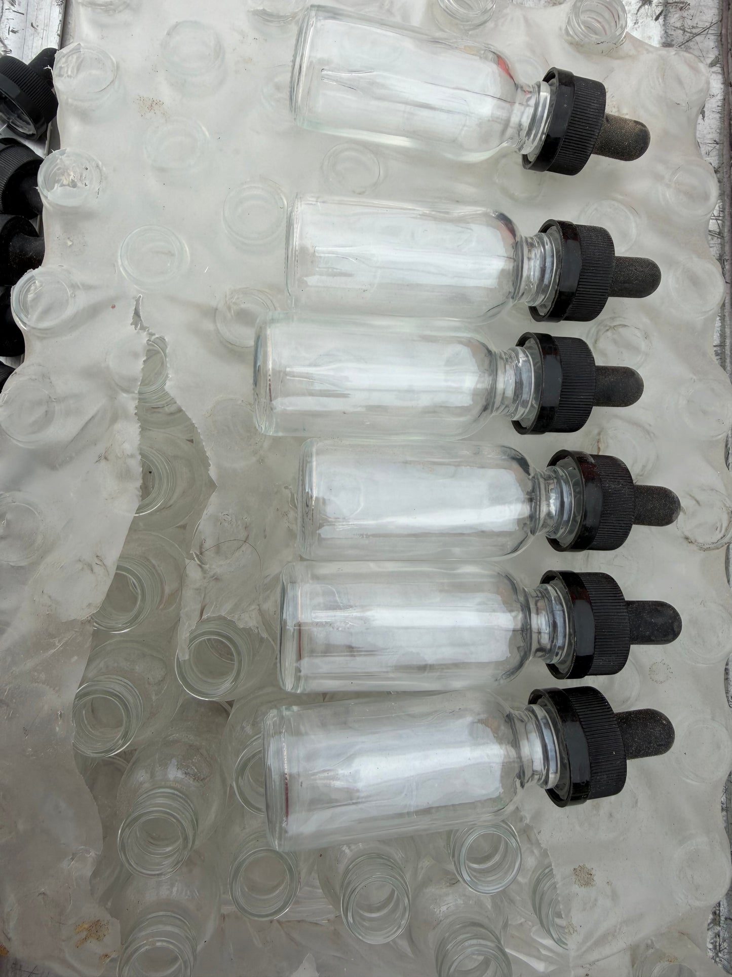 New eye drop empty glass bottles with droppers 50 each …