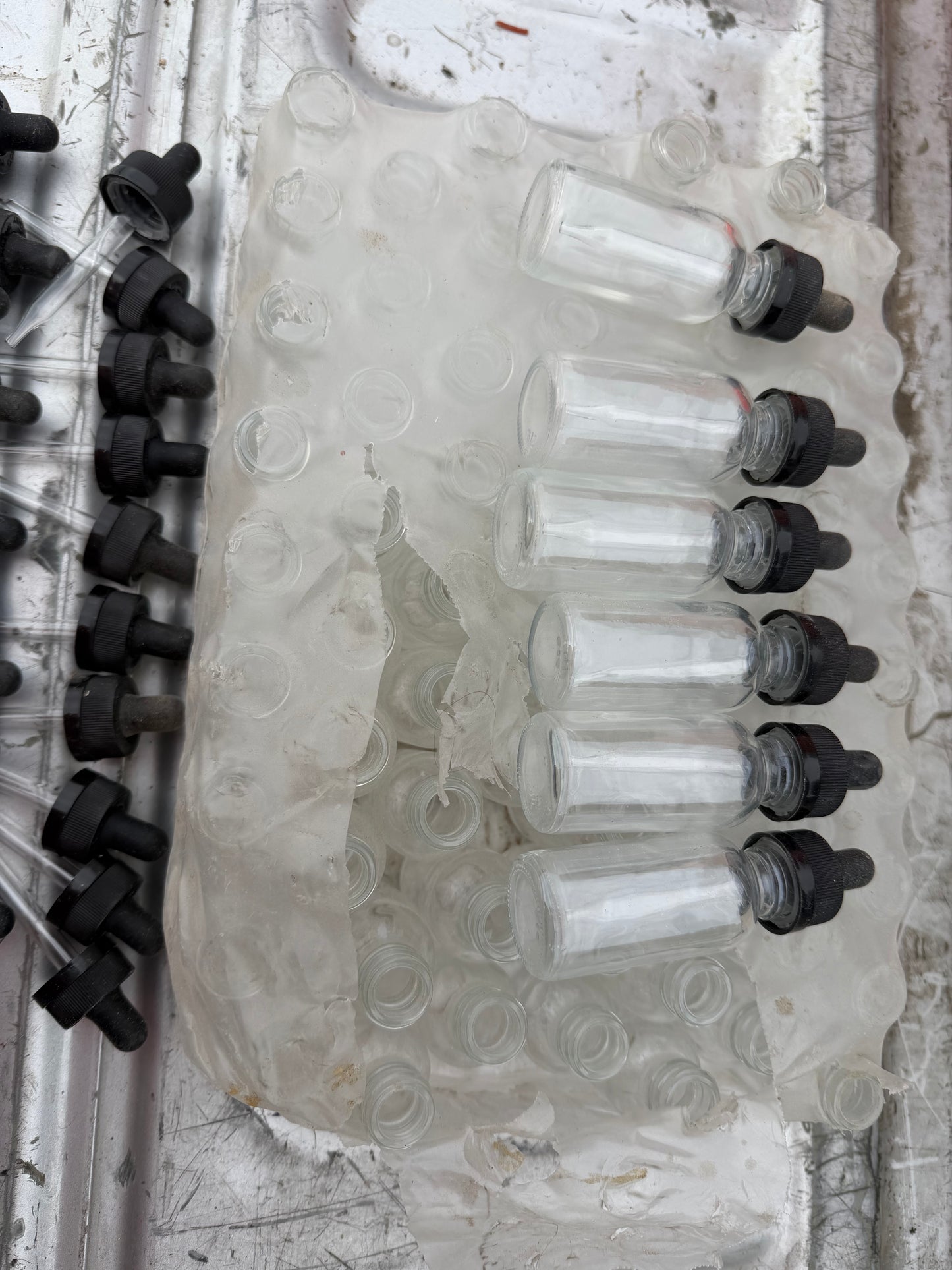 New eye drop empty glass bottles with droppers 50 each …