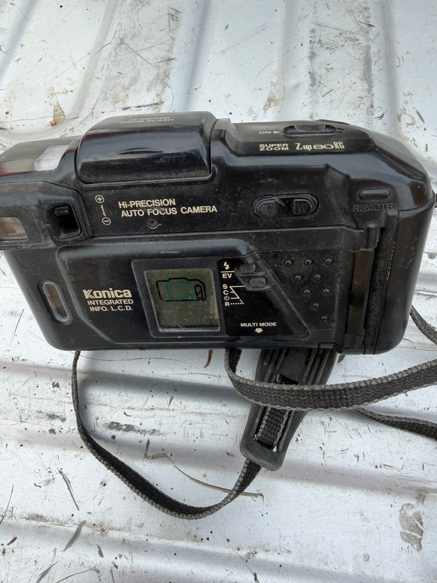 Konica 35 mm camera 40 zoom lens power zoom flash used …
