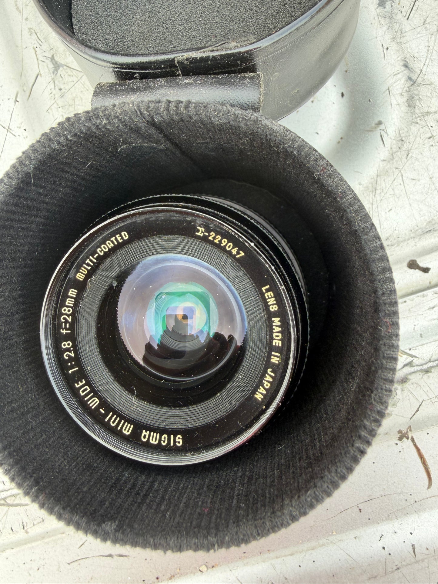 Camera lens Sigma mini Wide angle 1:28 F=28mm new with case …