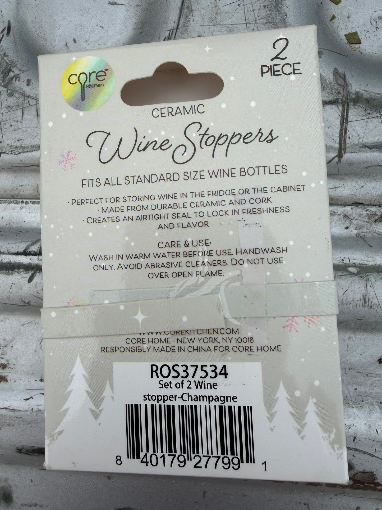 Ceramic Wine Stoppers blue and pink. New …