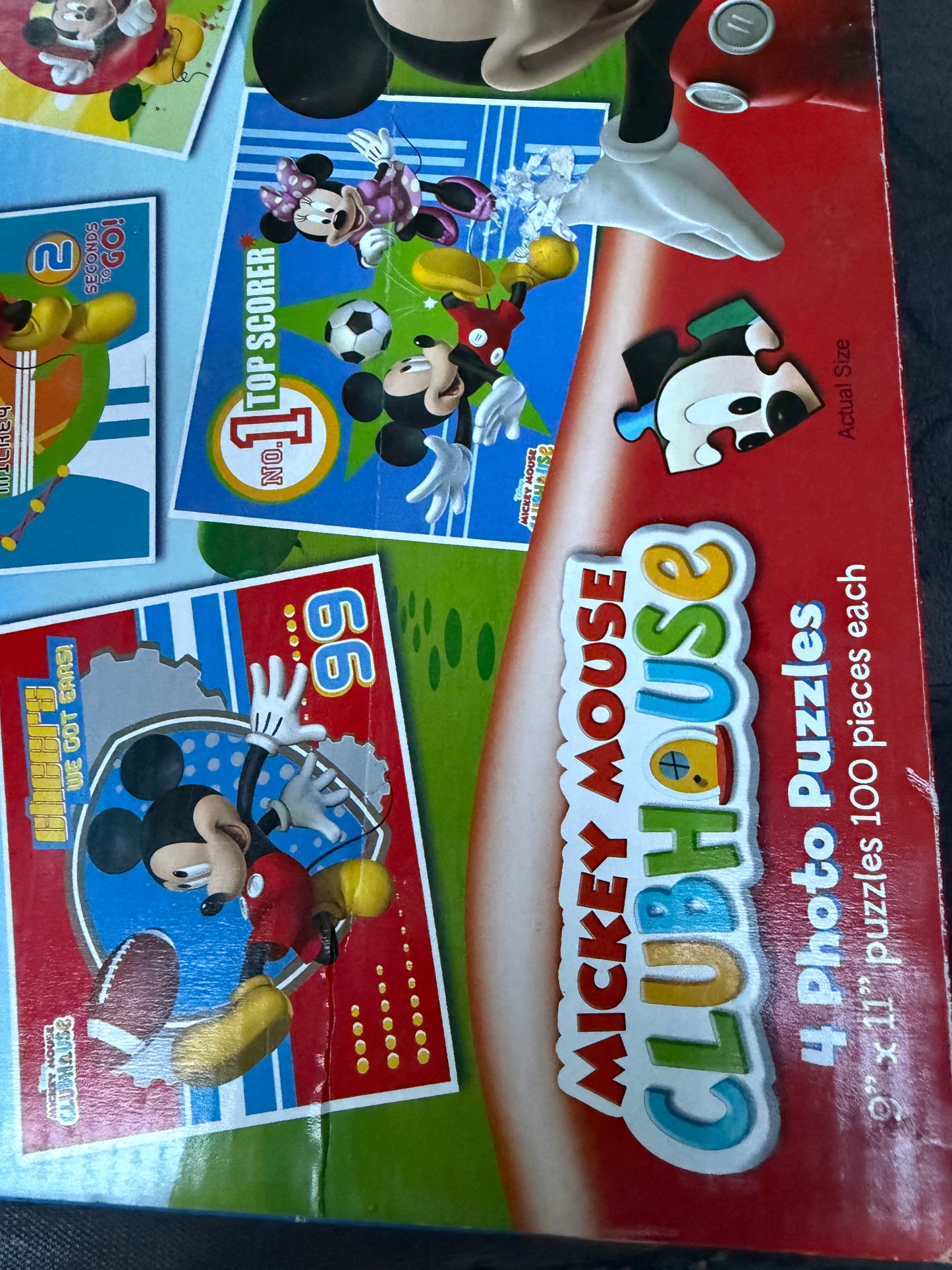 Micky Mouse Club House. 4 photo Puzzles in one box kids 3-8