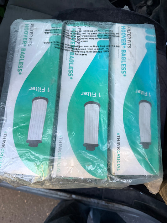 Hoover baggless vacuum filters 3 each new filters…