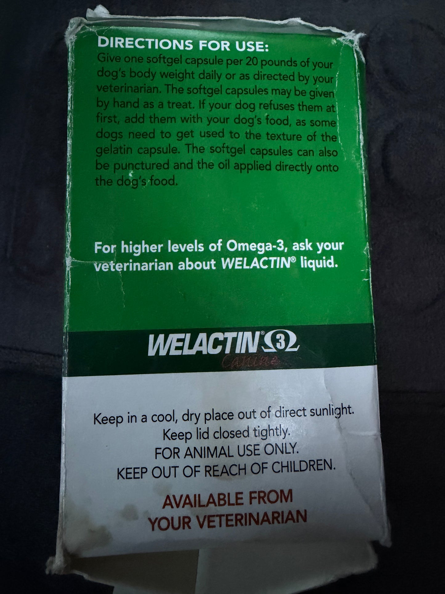 Welactin Omega-3 pet dogs vitamins new …