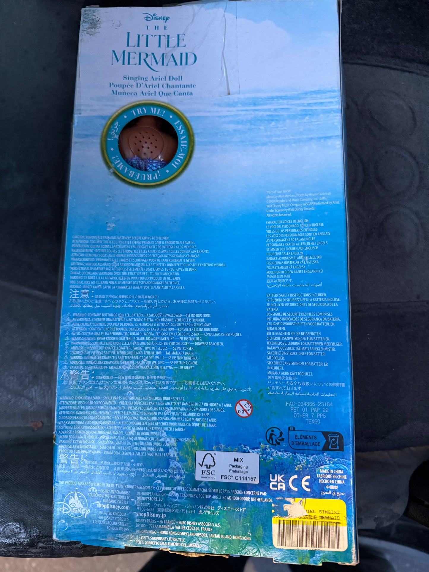 Disney singing Ariel doll The Little Mermaid new in box songs from movie …