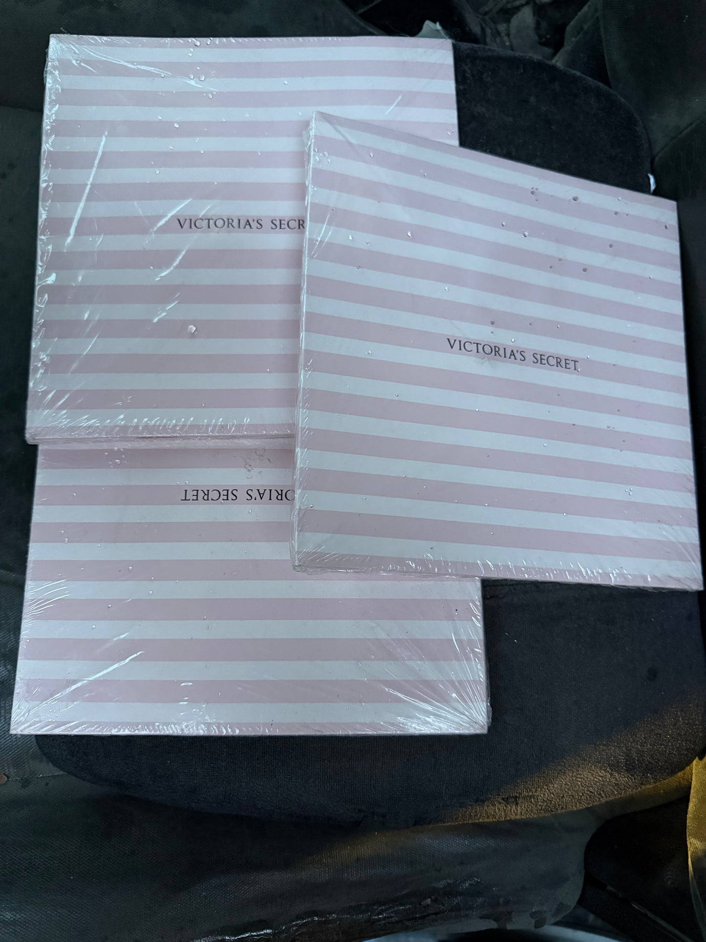 Victoria Secret gift box empty but new to put your gift in birthday or anniversary box 6x6x3 new three each …