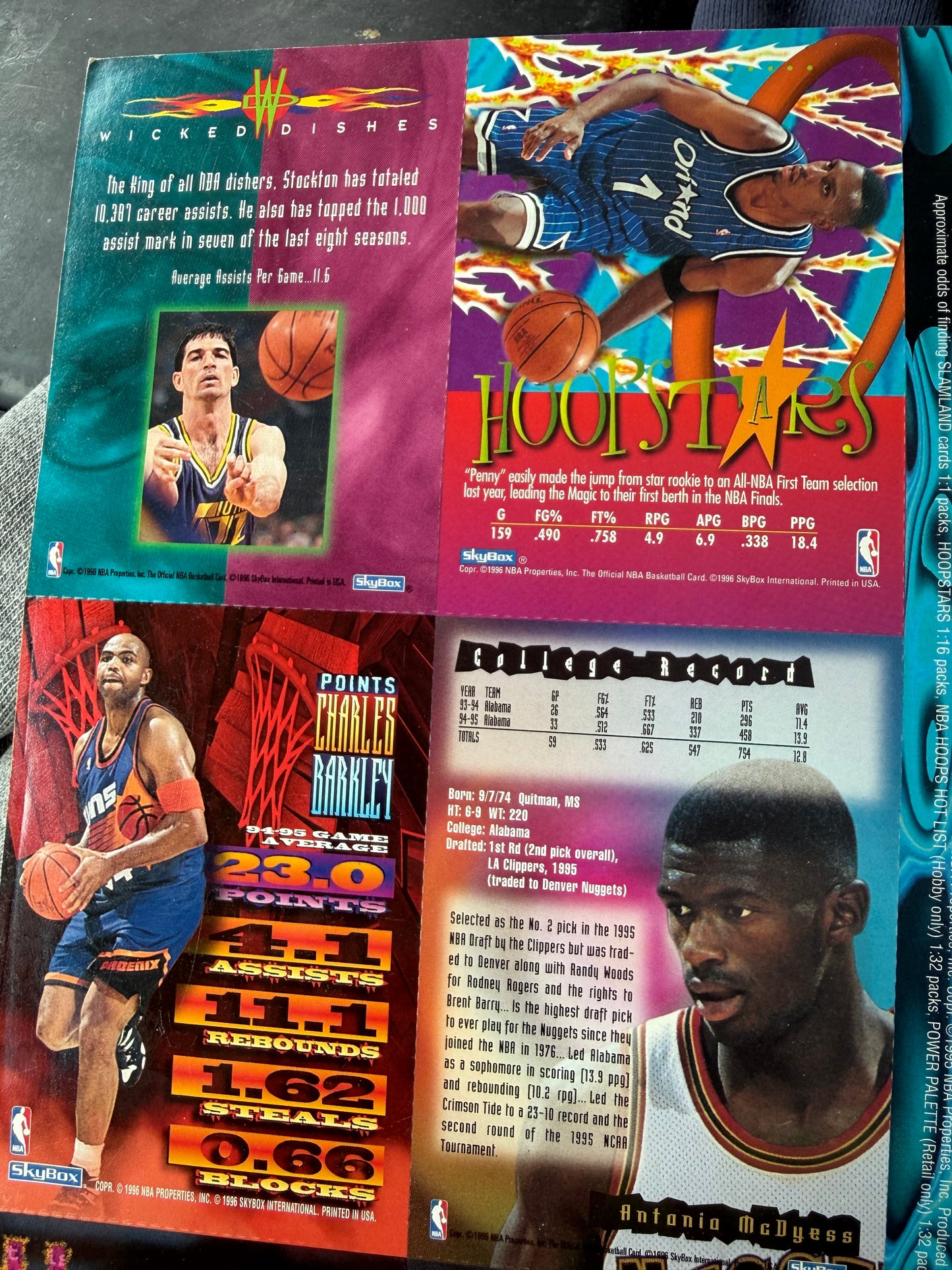 NBA series 2Hoops  basketball cards sheet new Olympic Games …