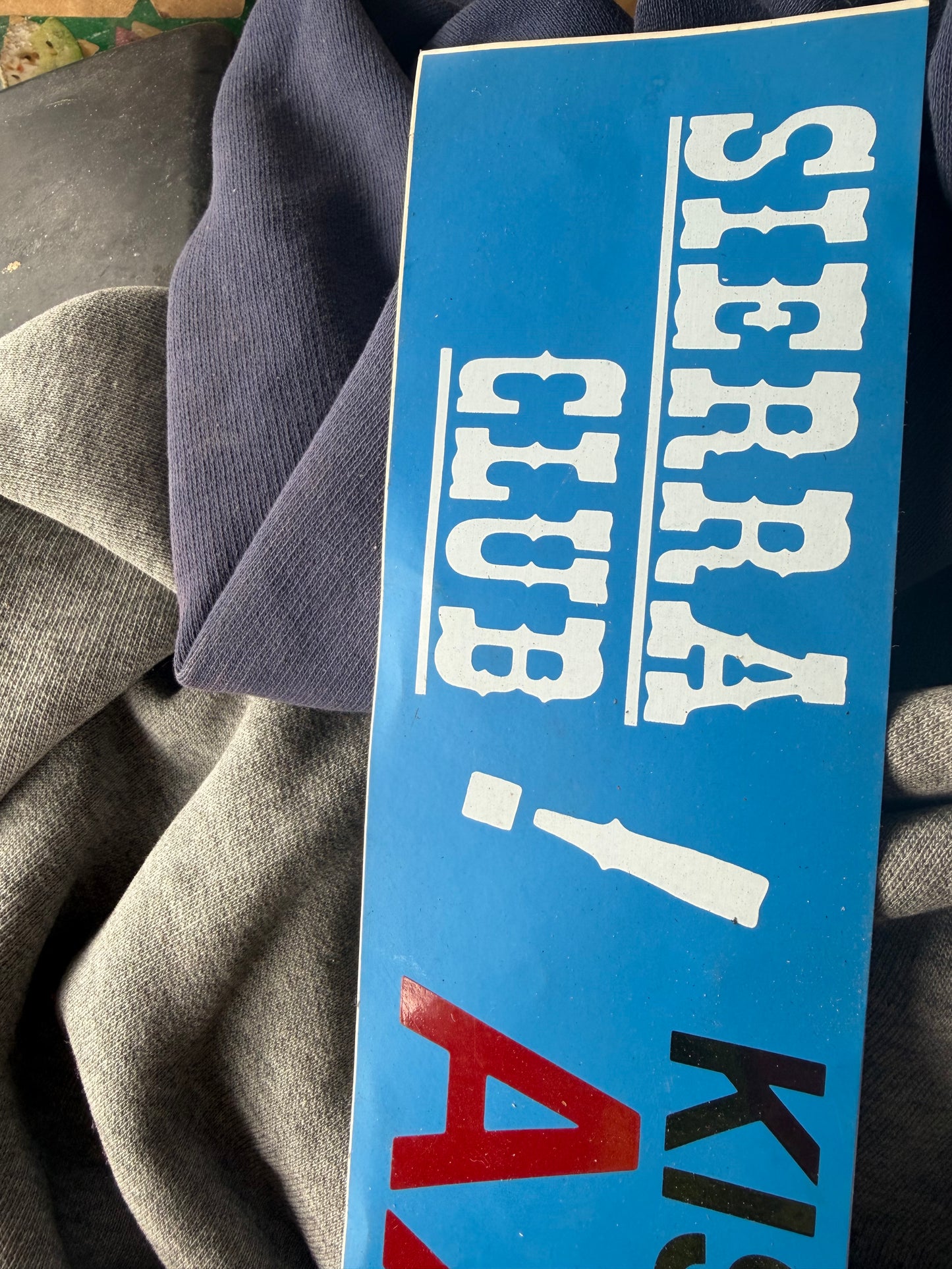 Sierra Club bumper sticker says Kiss My Axle new …