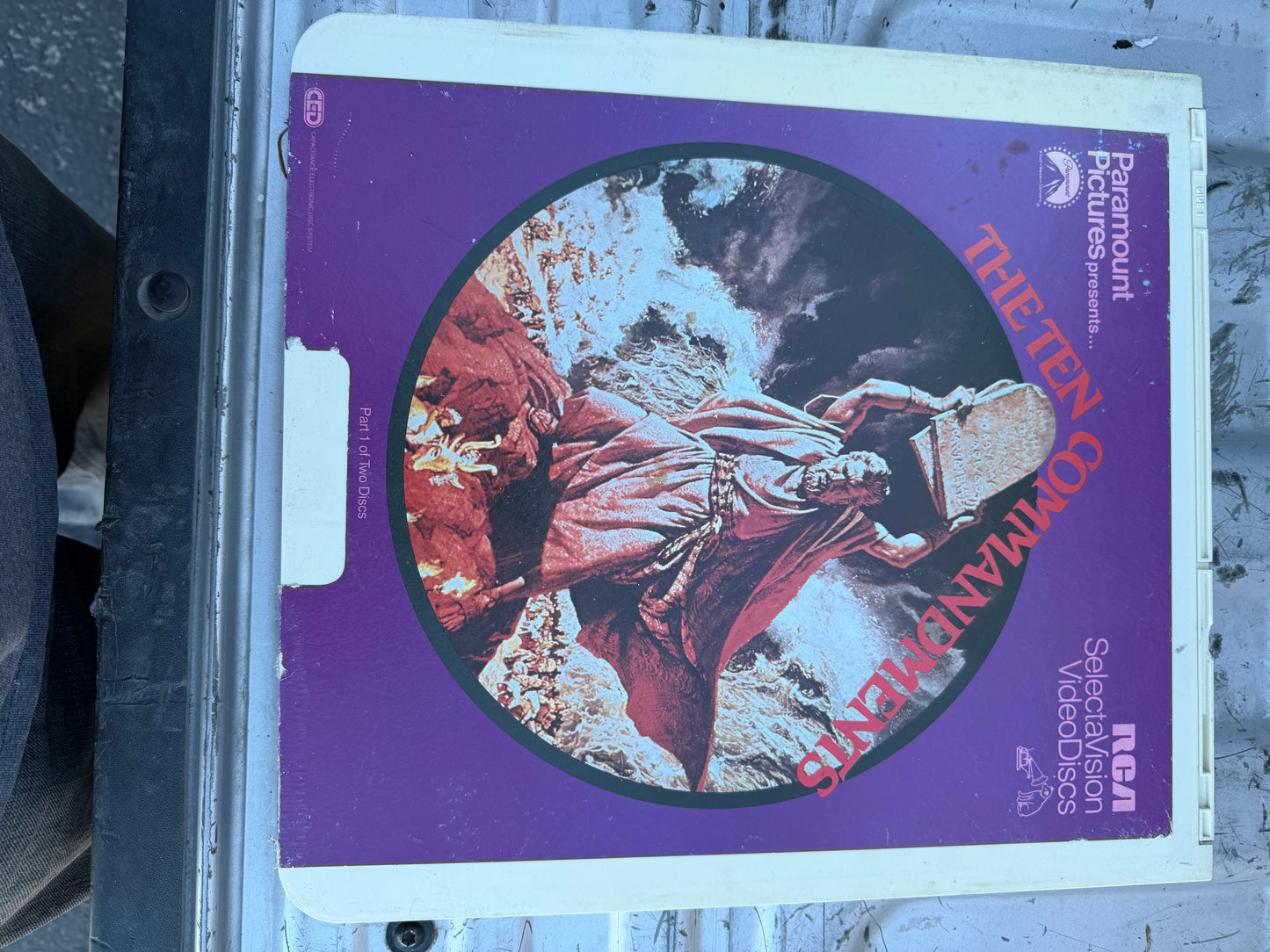 The Ten Commandments laser disc vintage movies vinyl laser disc part 1 only …