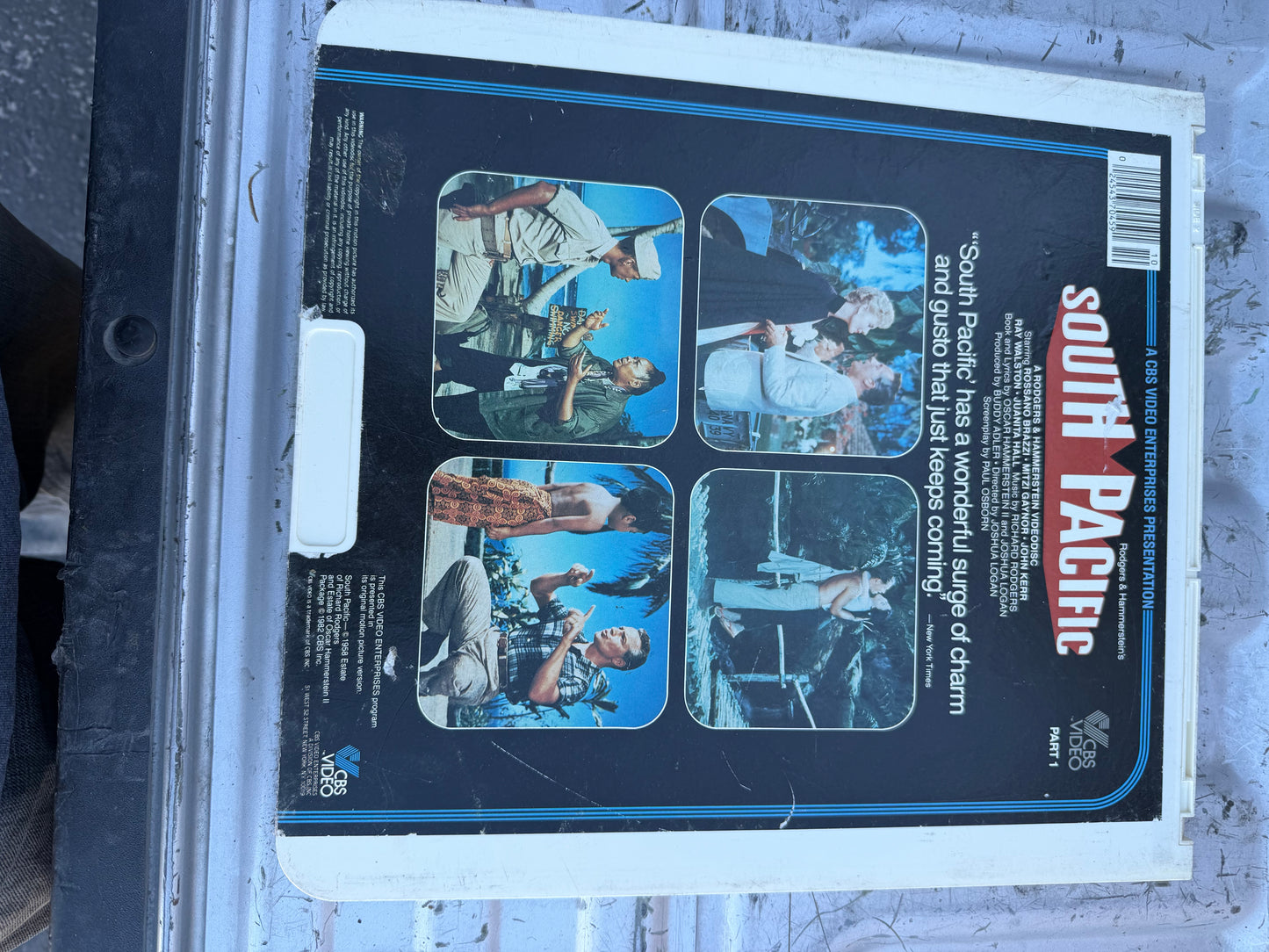 South Pacific movie vintage film on Laser disc…