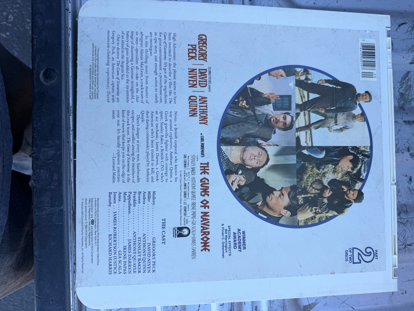 The Guns of Navarone movie part 1,2 vintage on Laser disc…