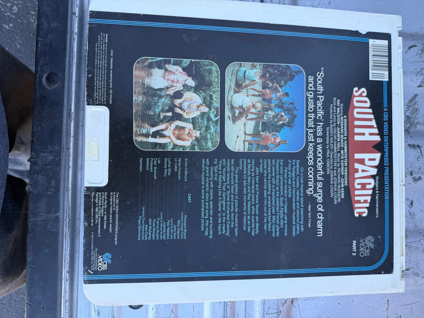 South Pacific movie vintage film on Laser disc…