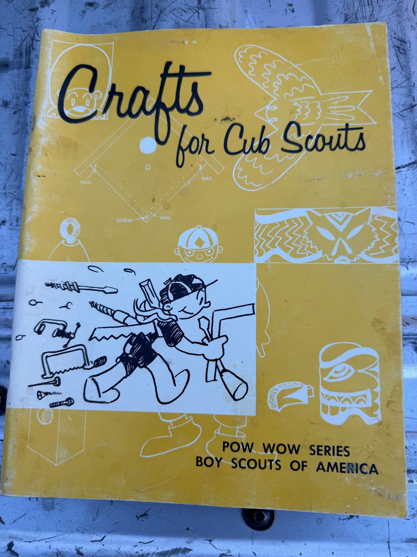 Boy Scouts of America Crafts for Cub Scouts book yellow book Pow wow series…