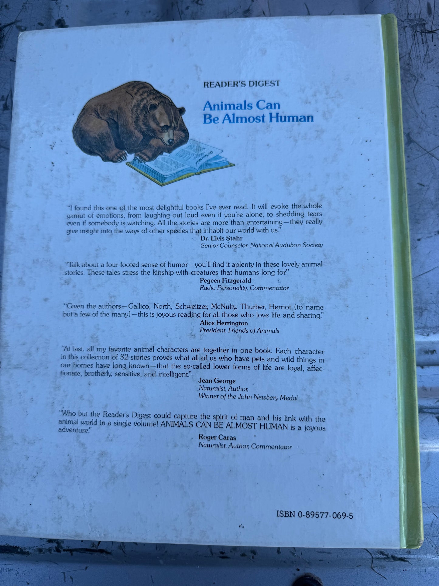 Readers Digest book Animals Can be almost Human story book for night time bed time stories …