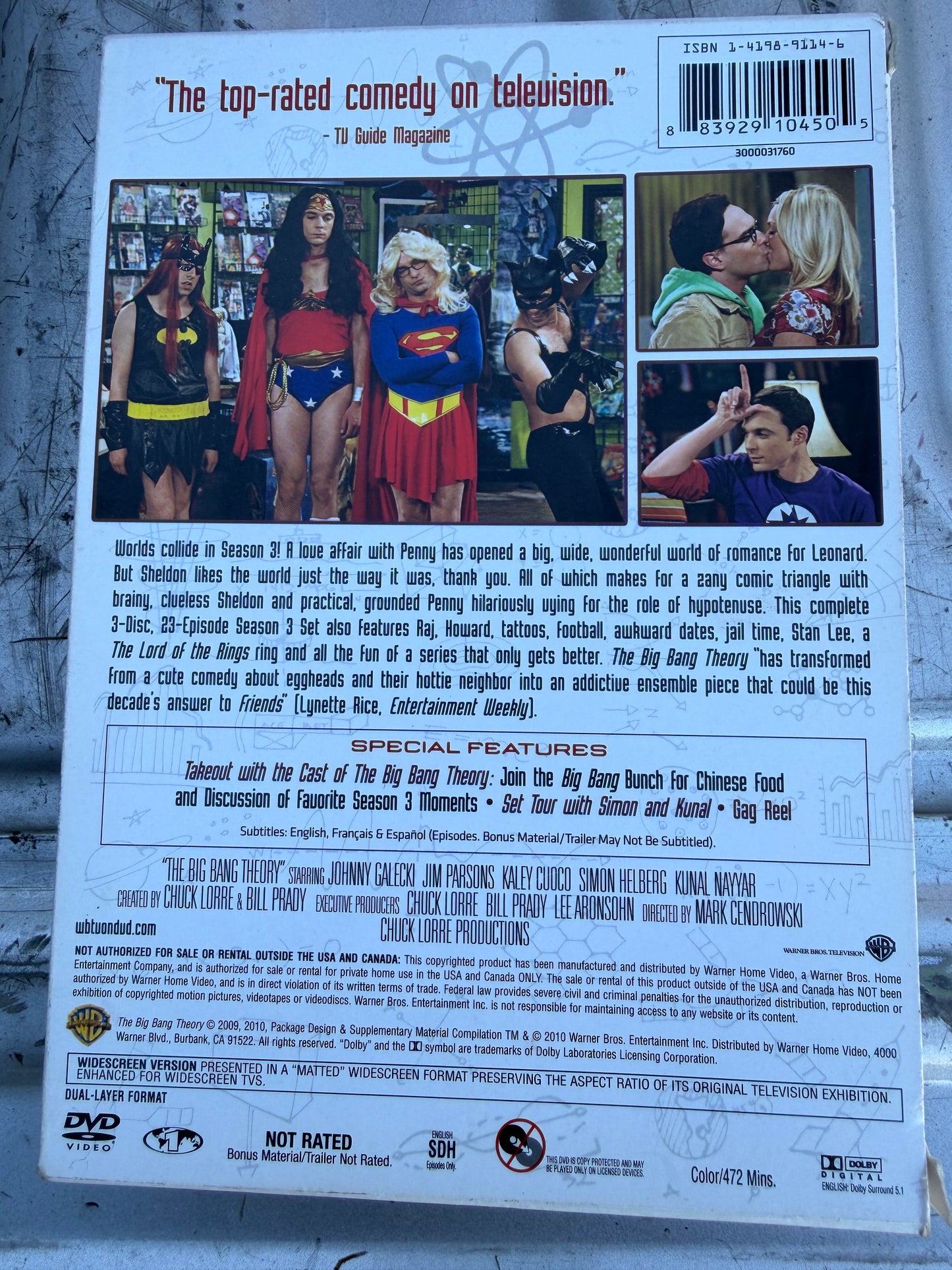 The Big Bang Theory DVD series Complete 3rd season …