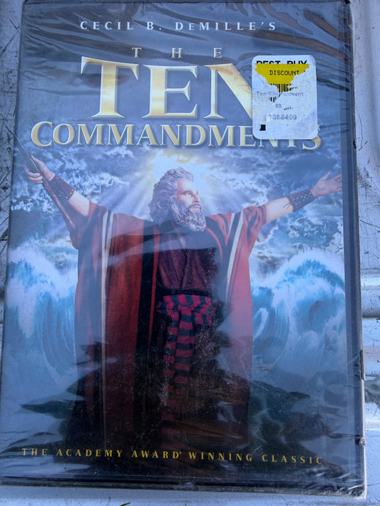The Ten Commandments DVD with Charles Heston academy award winner new DVD…